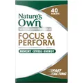 Natures Own Focus & Perform 40 Tabs