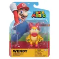 Super Mario: 4" Basic Figure - Wendy Koopa & Wand