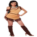 Native American Beauty Indian Pocahontas Western Old West Womens Costume