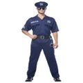 Police Officer Cop Policeman Uniform Role Play Dress Up Mens Costume