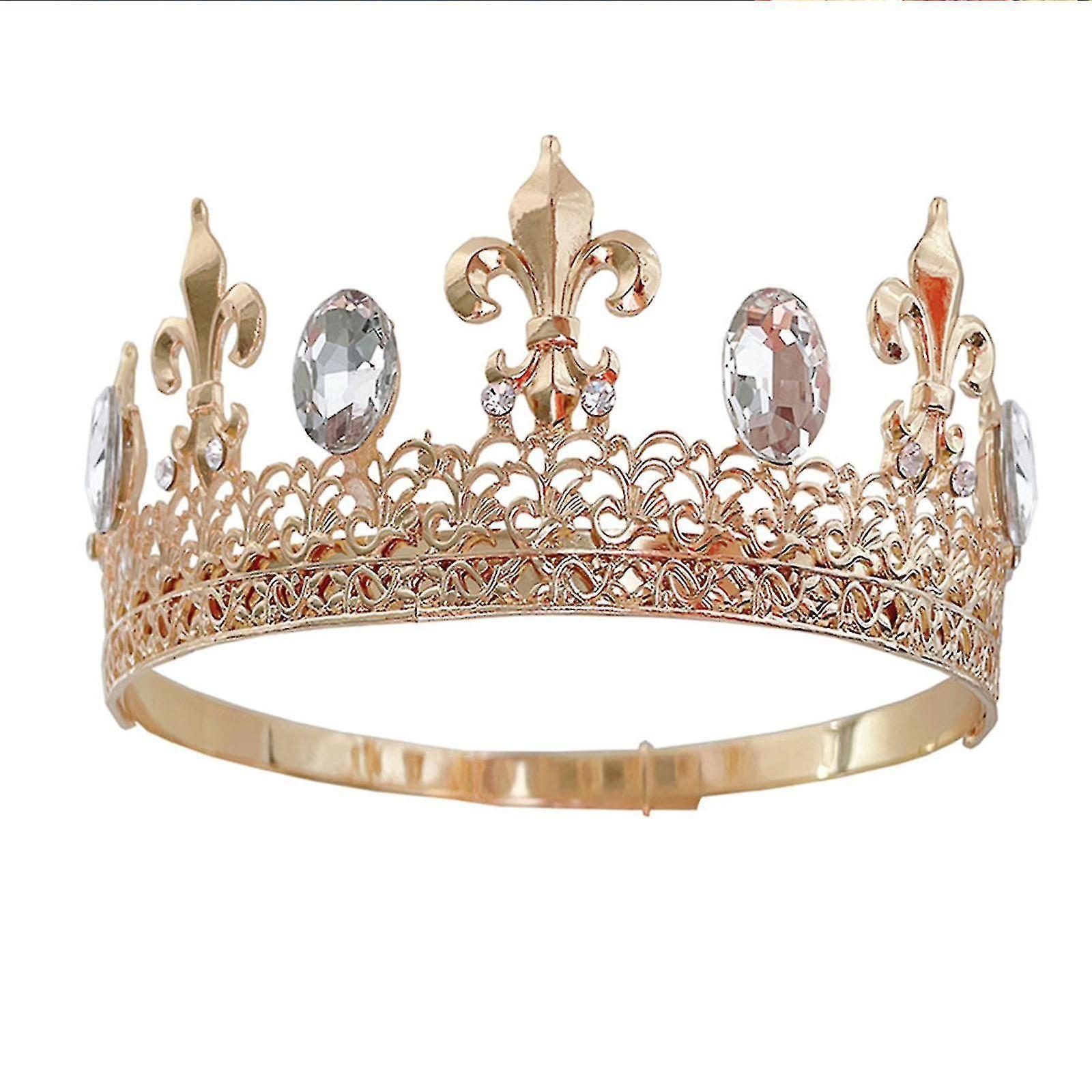 Beauty Pageant Crown Queen-tiara Bar Show Jewelry Proposal Gift With Buckle