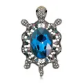 Women's Crystal Big Turtle Pin Brooch Girl Animal Decorative Jewelry
