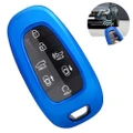 Key Case Cover Protector, Tpu Keyless Entry Remote Control Holder With Key Chain, Buttons Keychain Shell For Hyundai