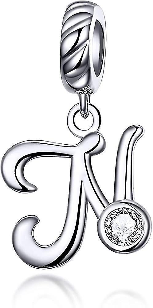 925 Sterling Silver Alphabet Letter Charms For European Charm Bracelets And Gift