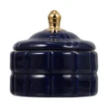 1pc Circular Sundry Jewelry Storage Jar With Cover Ceramic Tabletop Storage Jar