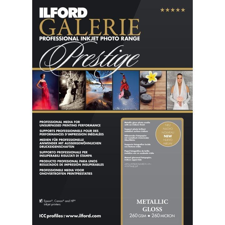 Ilford Galerie Prestige Metallic Gloss Inkjet Photo Paper Sheets 260 GSM