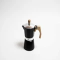 Coffee Culture Italian Stove Top Coffee Espresso Maker Percolator 3 Cup Black