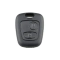 Car Key Case for Peugeot 2-button Straight Board with 206 Socket, without Blade