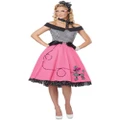 Nifty 50s Greaser Sandy Poodle Rock Roll Womans Costume