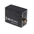 Digital Optical Coax to Analog RCA Audio Converter (Black)