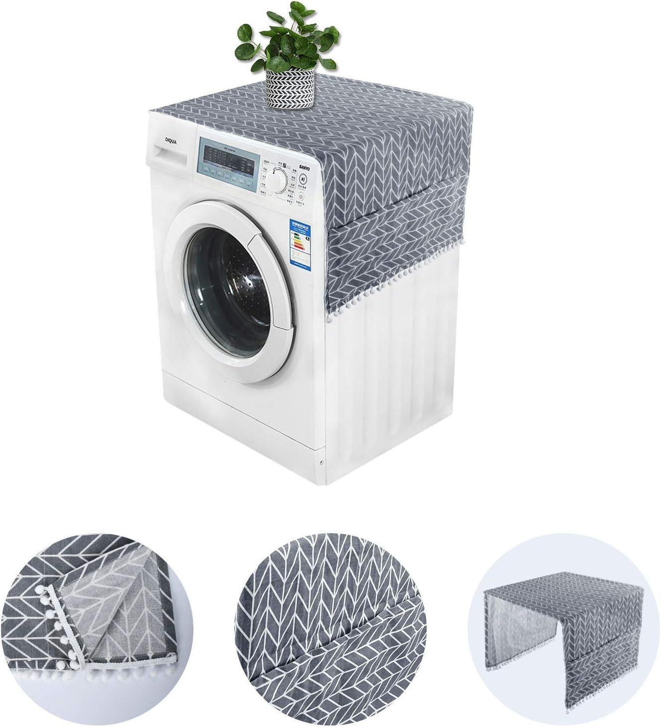 Fridge Cover, Washing Machine Cover, Washing Machine Protector, Washing Machine Dust Cover with Stor
