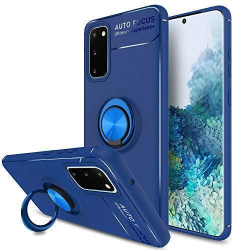 Samsung Galaxy S20 FE 4G / 5G Magnetic Ring Phone Case Cover (Blue)