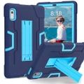 Adore RobotB Rugged Case Shockproof With Holder for Lenovo M9 TB-310FU 2023-Navy Blue+Blue