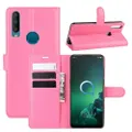 For Alcatel 1S 2021 Premium PU Leather Wallet Flip Phone Case Cover - Pink