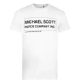 The Office Mens Michael Scott Paper Co T-Shirt (White) (L)