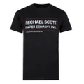 The Office Mens Michael Scott Paper Co T-Shirt (Black) (S)