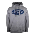 Ford Mens Logo Hoodie (Sports Grey/Blue) (S)