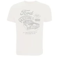 Ford Mens Mustang Detroit Cotton T-Shirt (Natural) (S)