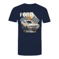 Ford Mens Cortina Cotton T-Shirt (Navy) (L)