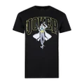 DC Comics Mens The Joker Varsity T-Shirt (Black) (M)