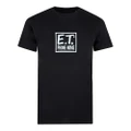 E.T. the Extra-Terrestrial Mens Flying T-Shirt (Black/White) (L)