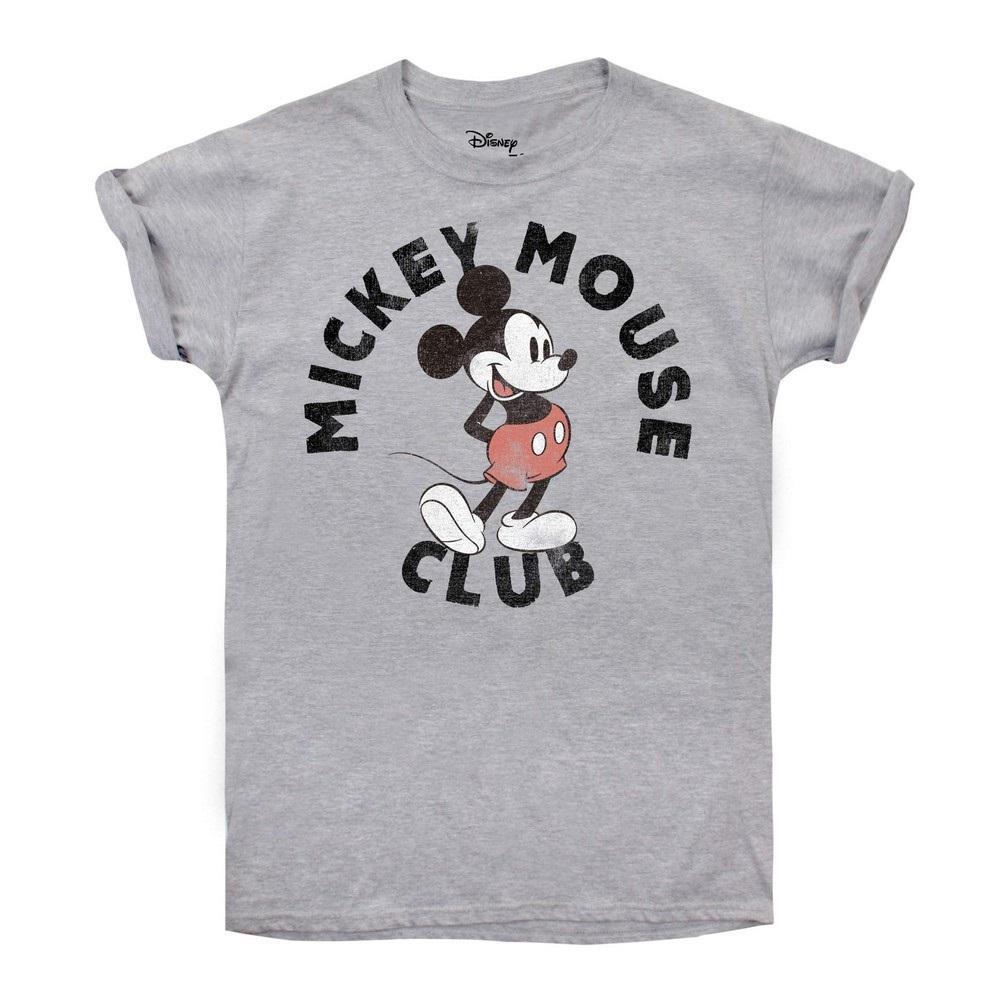 Disney Womens/Ladies Club Mickey Mouse Marl T-Shirt (Sports Grey) (M)
