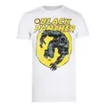 Black Panther Mens T-Shirt (White/Yellow/Black) (S)