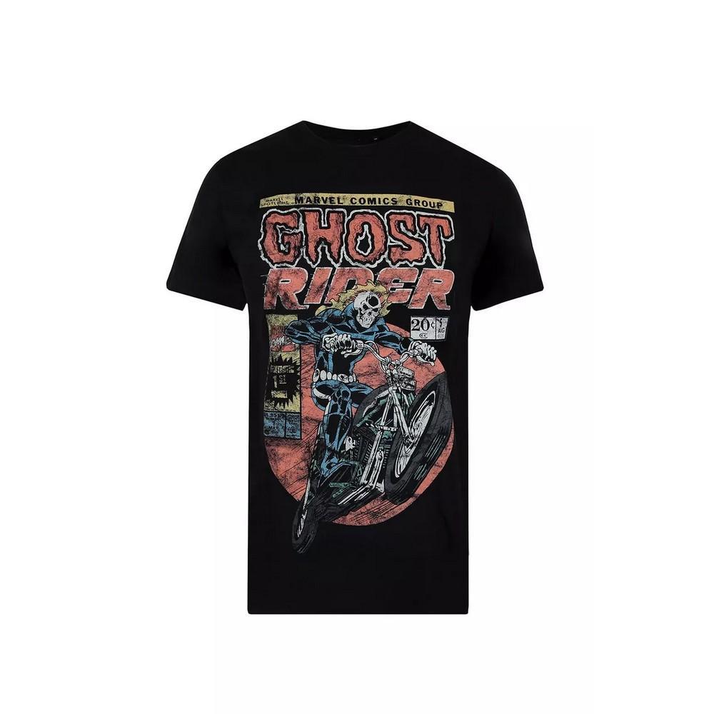 Ghost Rider Mens Cotton T-Shirt (Black) (S)