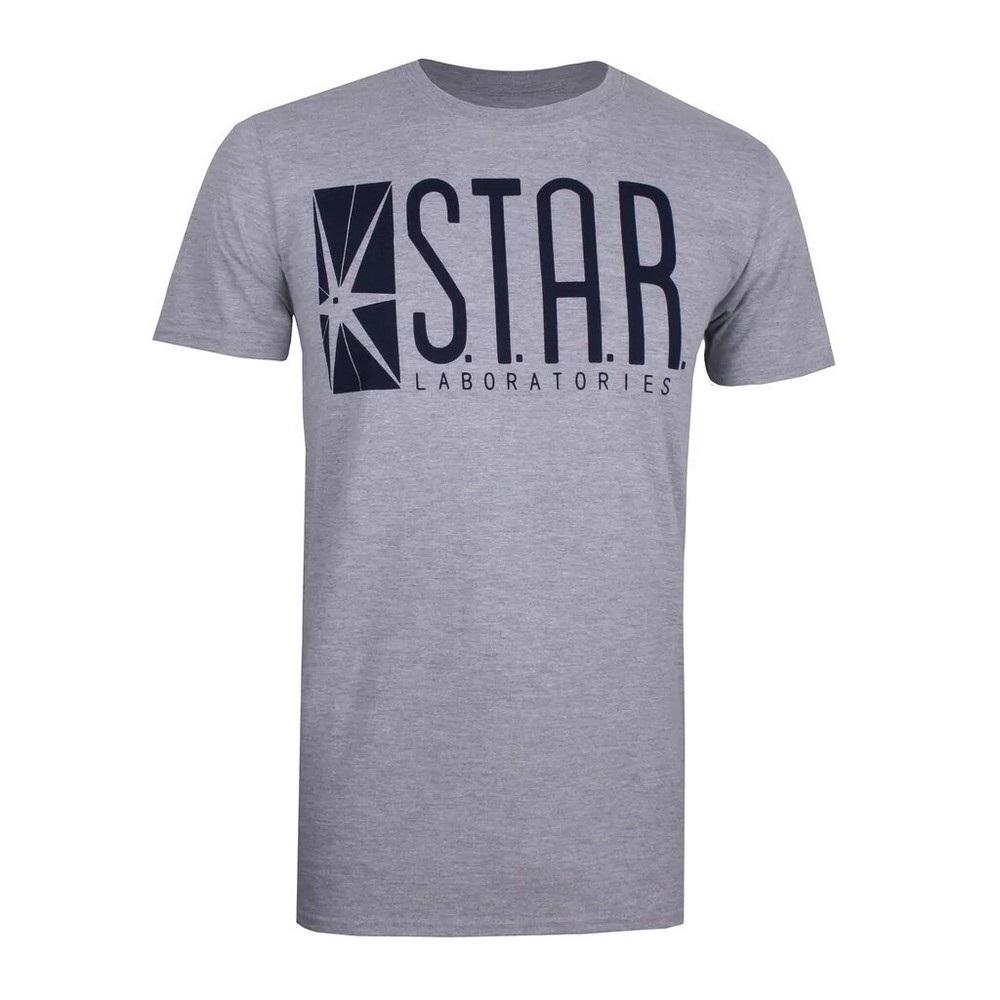 DC Comics Mens Star Labs Marl T-Shirt (Charcoal) (L)