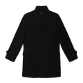 Burton Mens Faux Wool Funnel Neck Coat (Black) (S)