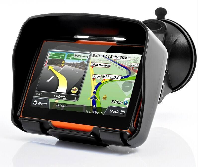 Waterproof 4.3 inch Motorcycle GPS Navigation 8gb