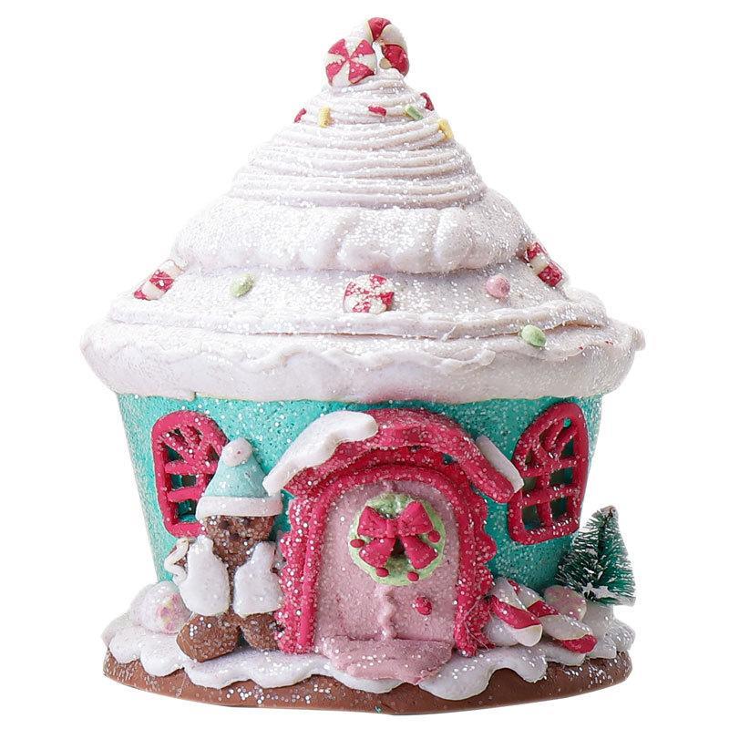Christmas Candy Tree House Decorative Holiday Christmas Tree Ornament With Castle
