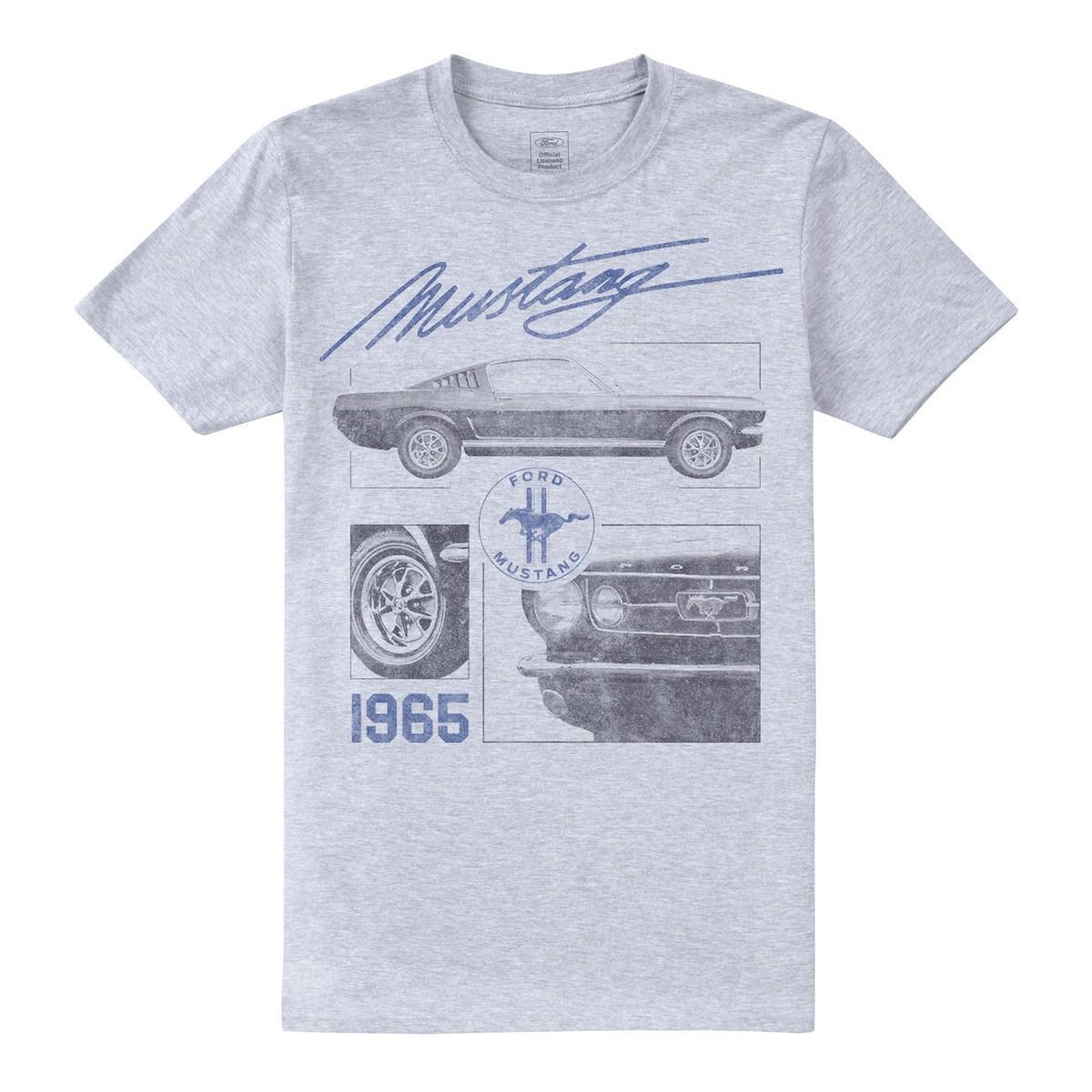 Ford Mens Mustang 1965 T-Shirt (Sports Grey) (M)