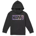 Marvel Boys Painted Effect Logo Hoodie (Black) (8-9 Years)