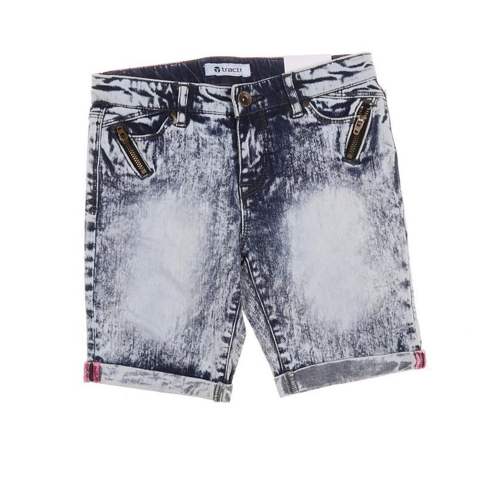 Girl's Denim Roll Up Shorts [Size: 8]