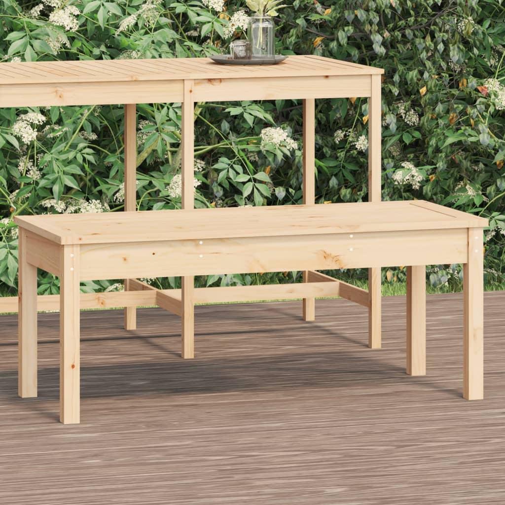 Garden Bench 109x44x45 cm Solid Wood Pine vidaXL