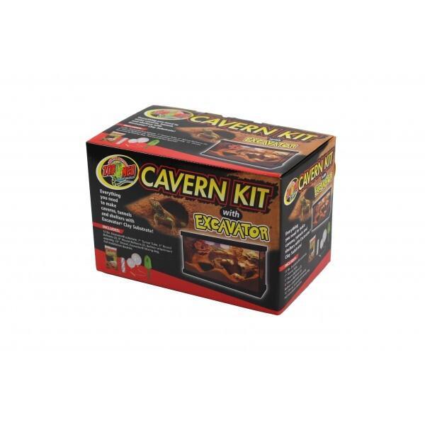 Cavern Kit with Excavator for Lizards by Zoo Med
