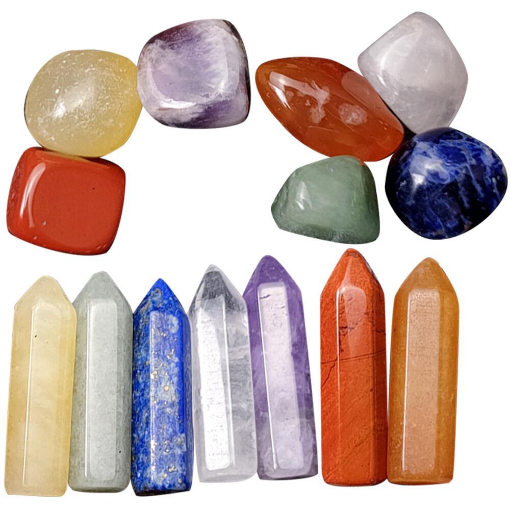 Meditation Crystal Worry Stones Gemstones Tablescape Decor Massage Witch Office Wiccan Supplies Tools
