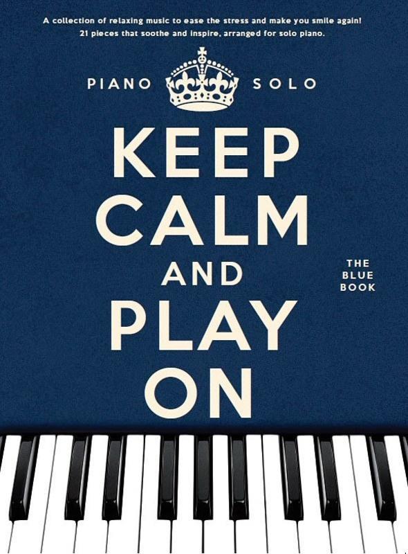 Keep Calm And Play On Blue Book