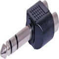 Dynalink 2 RCA Female To 6.35 Stereo Plug Adapter RCA lead TRS Insert Lead