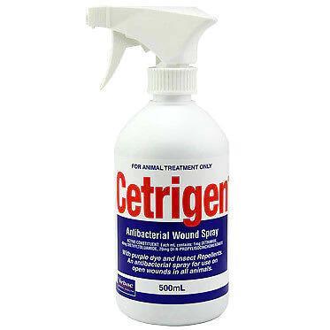 Cetrigen Antibacterial Wound Virbac Spray for All Animals (500ml)