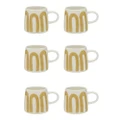 6x Ecology 340ml Stoneware Drinks Coffee/Tea Nomad Mug Dishwasher Safe Cup Amber