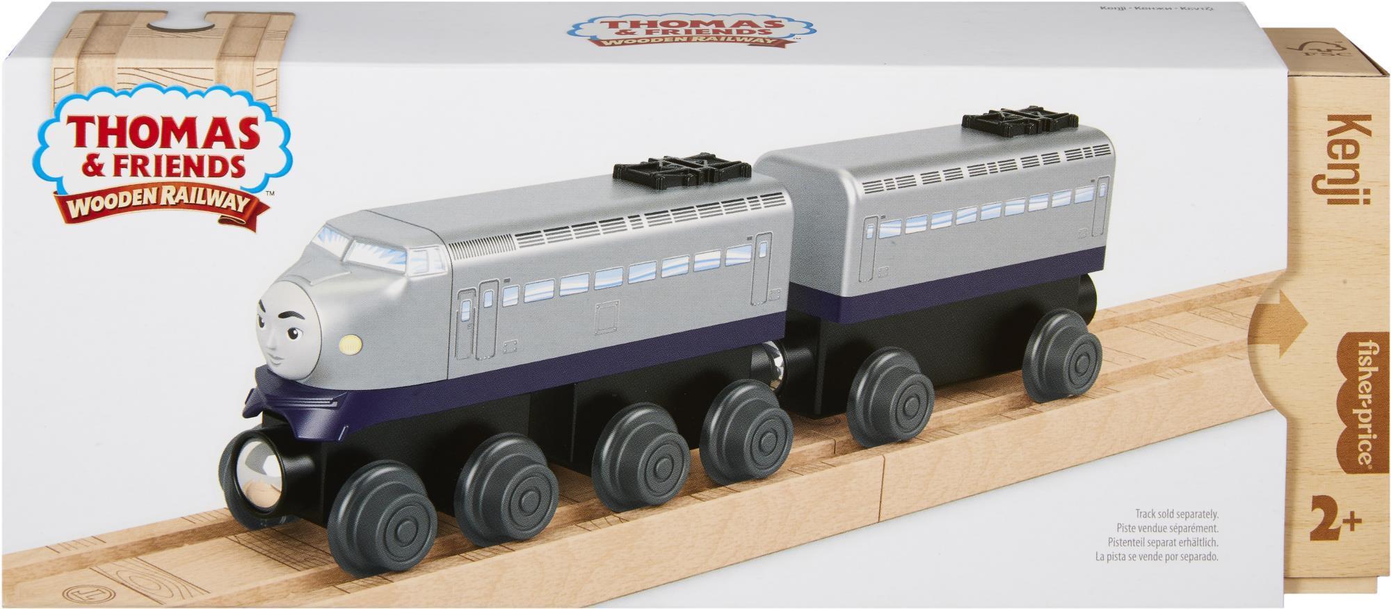 Thomas Wooden Railway Kenji Engine And Car