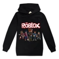 Vicanber Kids Youth Boys ROBLOX Series 3D Print Casual Long Sleeve Hoodie Sweatshirt Tops Gifts(Black,11-12Years)