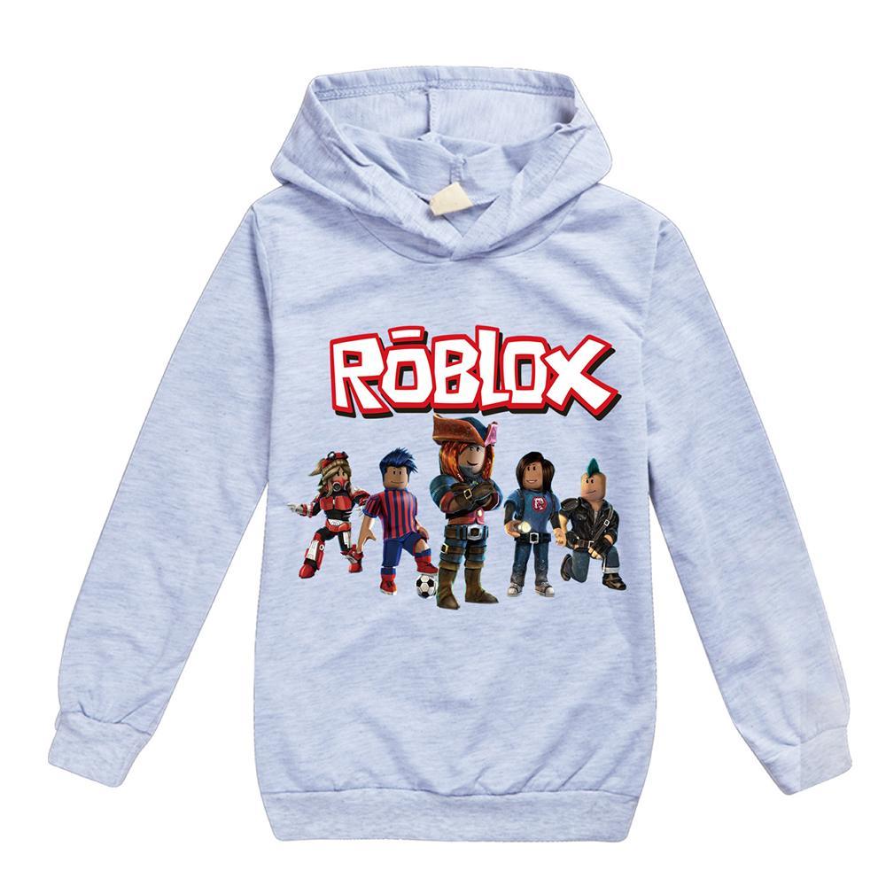 Vicanber Kids Youth Boys ROBLOX Series 3D Print Casual Long Sleeve Hoodie Sweatshirt Tops Gifts(Grey,11-12Years)
