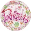 Unique Party Princess Diva Party Plates (Pack of 8) (Pink/Green) (One Size)
