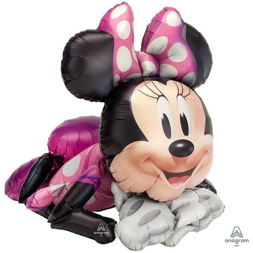 Disney Minnie Mouse Foil Balloon (Pink/Black/Grey) (One Size)