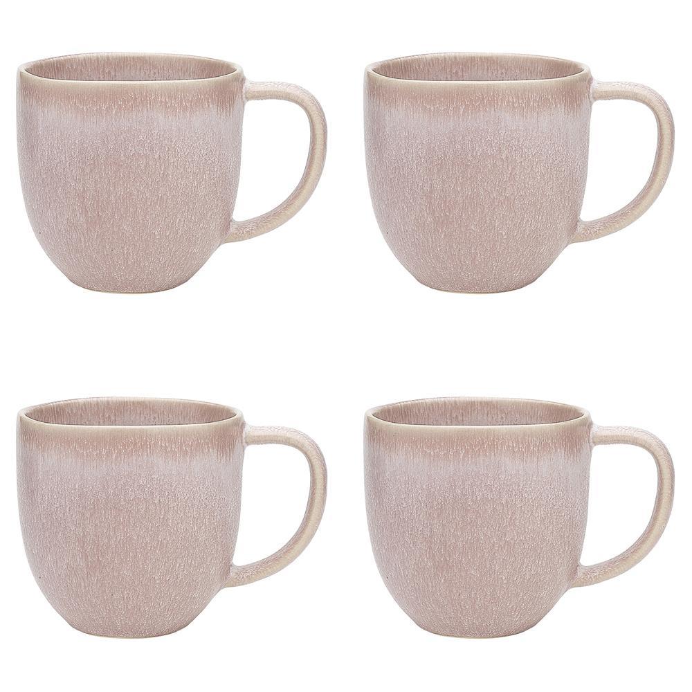 4x Ecology 340ml Stoneware Coffee/Tea Dwell Mug Dishwasher Safe Cup Dewberry
