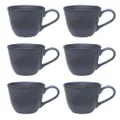 6x Ecology Malta Matte Stoneware Drinking Tea/Coffee/Juice Mug/Cup 330ml Denim