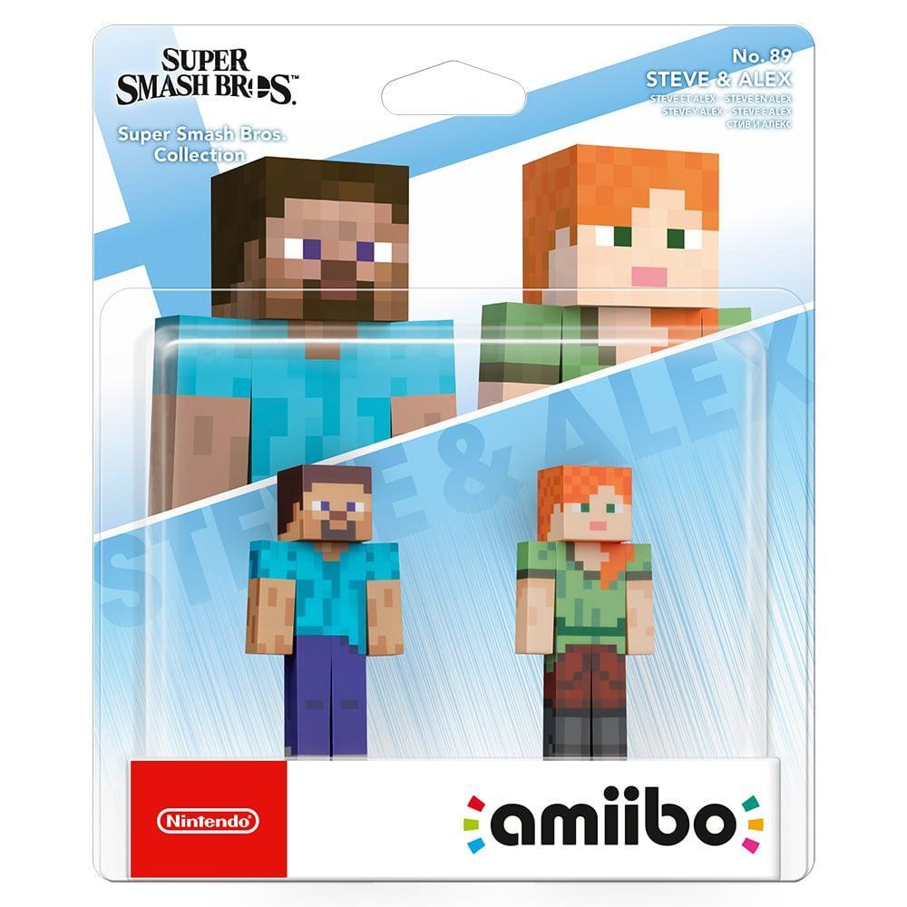 Nintendo Minecraft Steve and Alex Amiibo (Super Smash Bros. Collection)